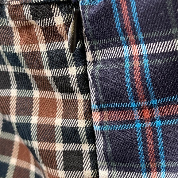 It’s CATO | Split Patchwork Two Toned Plaid Mini Slip Cami Dress - Picture 7 of 14